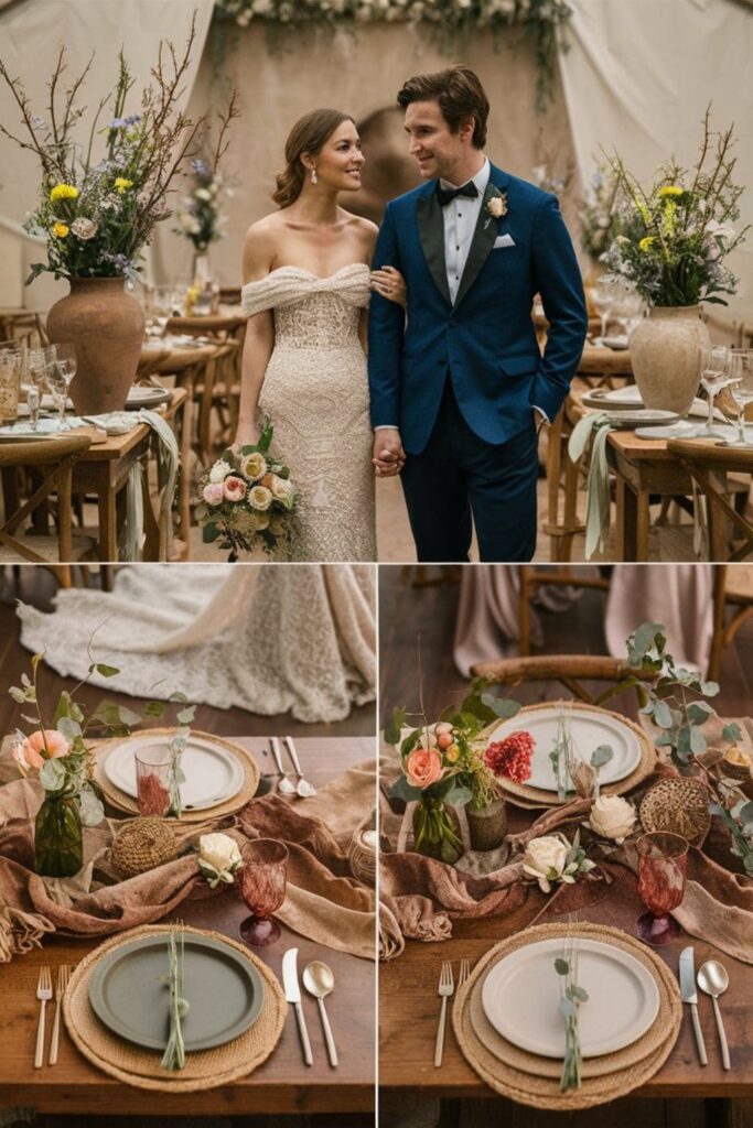 Eco-friendly wedding with reusable decor