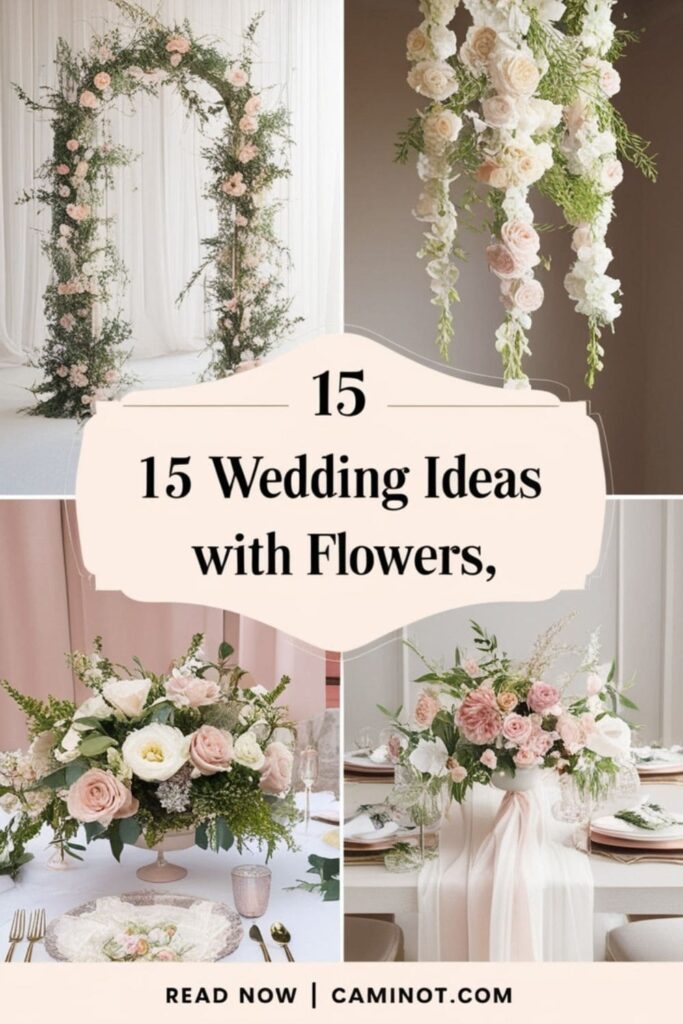 15 wedding ideas with flowers